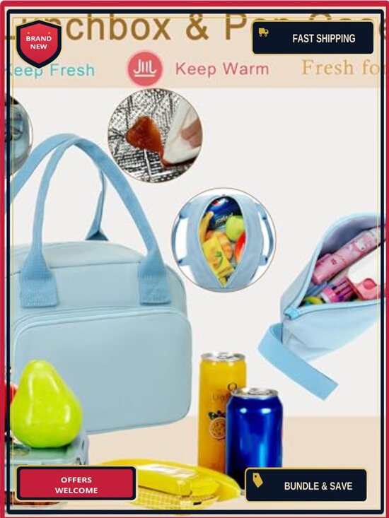 Hidds School Backpack Set with Lunch Box Nylon Teen Girls
